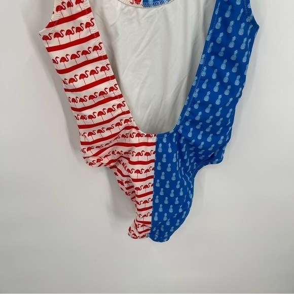 Chubbies Women’s One Piece Swimsuit The Nifty Fifty Blue Red Size XS Tank - Picture 9 of 9